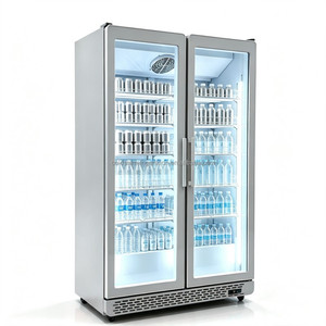 Vitrine Réfrigérée 2 Portes Entièrement en Verre et Congélateur à Boissons Circulantes à Refroidissement par Air de Haute Qualité 2026 – Vente en Gros - Product Image 1