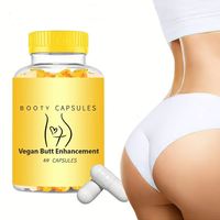 Fournisseur de capsules d'agrandissement des fesses LPSKC, pilules de fenugrec rose pour les hanches et l'amélioration des fesses, avec logo personnalisé, effet en 3 jours