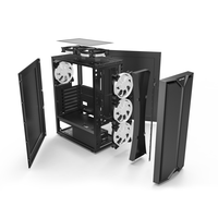 Metalsama — boîtier pour ordinateur de bureau, dernier modèle de tour de pc, avec structure ATX, tour moyenne