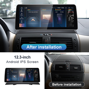 Système multimédia automobile HFMidia MTK8581 12,3 pouces avec CarPlay sans fil, Android 14 AUTO, pour BMW X3 E83, autoradio, Bluetooth, GPS - Product Image 5