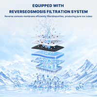 Distributeur automatique de glace pour station-service 24h/24, machine à glace automatique en libre-service, ensacheuse automatique de glace pour extérieur