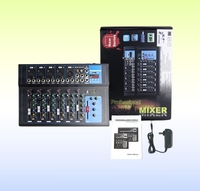 Mixeur professionnel carte son Audio DJ Station son équipement en direct mélangeur de scène de fête de chant