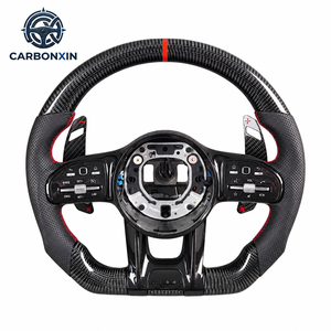 Volant en fibre de carbone pour Mercedes Benz Classe C C200 C250 C300 Amg W203 W204 W205 W211 S205 A45s 2012 2015 2016 2017 2018 - Product Image 1