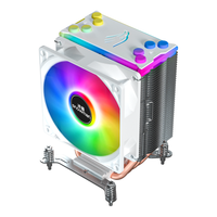 SNOWMAN X400 lumière colorée en gros personnalisé 120mm CPU refroidisseur couleur lumière LED boîtier PC refroidisseur ventilateur 4pin dissipateur thermique Alu refroidisseur