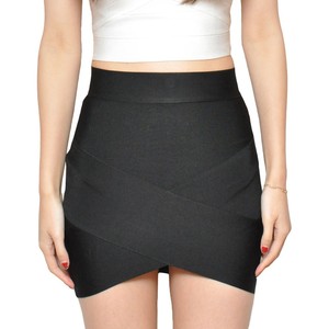 <span class=keywords><strong>Minifalda</strong></span> de cintura alta para mujer, <span class=keywords><strong>minifalda</strong></span> cruzada sexy informal de verano al por mayor, teñida lisa con cintura Natural - Product Image 5