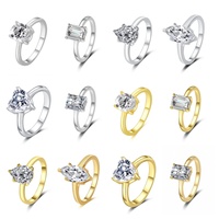 Bague ovale en moissanite VVS1 pour femme, prix d'usine, bijoux de mode, bagues de fiançailles, bague S925
