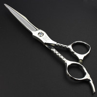 Ensemble de ciseaux à cheveux professionnels Sharonds 6 pouces, ciseaux de salon, outils de coiffure individuels, tête de crâne, ciseaux de barbier