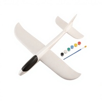 Avion planeur en mousse EPP blanc certifié UE, à peindre soi-même, pour enfants, cadeau promotionnel créatif d'extérieur, conforme EN71, pour les 7-12 ans, OEM