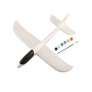 Avión <span class=keywords><strong>Planeador</strong></span> de Espuma EPP Blanco Certificado por la UE, para Niños, Manualidades Creativas al Aire Libre, Pintura, Regalo Promocional, EN71, Edad 7-12 Años, OEM - Product Image 1