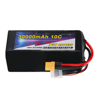 Batterie au lithium rechargeable de 30000 mAh pour production en usine OEM, compatible avec les modules d'alimentation 6S, 8S, 12S