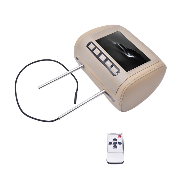 7Inch Car Rear Seat Entertainment Headrest LCD Screen with USB RGB Android OS 2 Video Input Remote Control Auto Parts