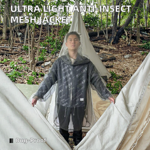 Chaqueta ultraligera de poliéster para empaquetar insectos, Jersey antiinsectos, ropa de malla para jardín, Camping, traje de mosquitera - Product Image 4