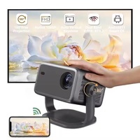Projecteur intelligent WEMI L018 1080P LCD 4K Android 13 avec autofocus, WiFi, portable, home cinéma, mise en miroir sans fil