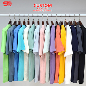 T-shirt personnalisé par le fabricant, impression sur mesure, 200 g/m² |   T-shirt en coton épais coupe ample et oversize – <span class=keywords><strong>Achat</strong></span> en gros à prix compétitif - Product Image 1