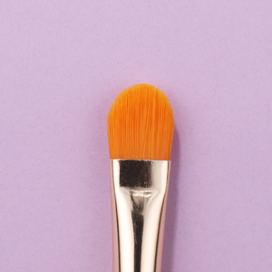 Pincel de maquillaje corrector de cejas de cerdas sintéticas individuales profesionales artista de maquillaje mango de madera blanca logotipo personalizado - Product Image 6