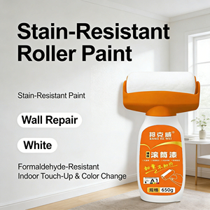 Craftsman Wall Repair Paint <b>Large</b> <b>Roller</b> Paint White Wall Repair Artifact Self-Brushing Renovation Stain-Removing Paint Coating - Product Image 3
