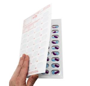 Medi-Aid Cor Codificado AM/PM Mensal 31 Dia Medicação Blister Cartões - Product Image 2