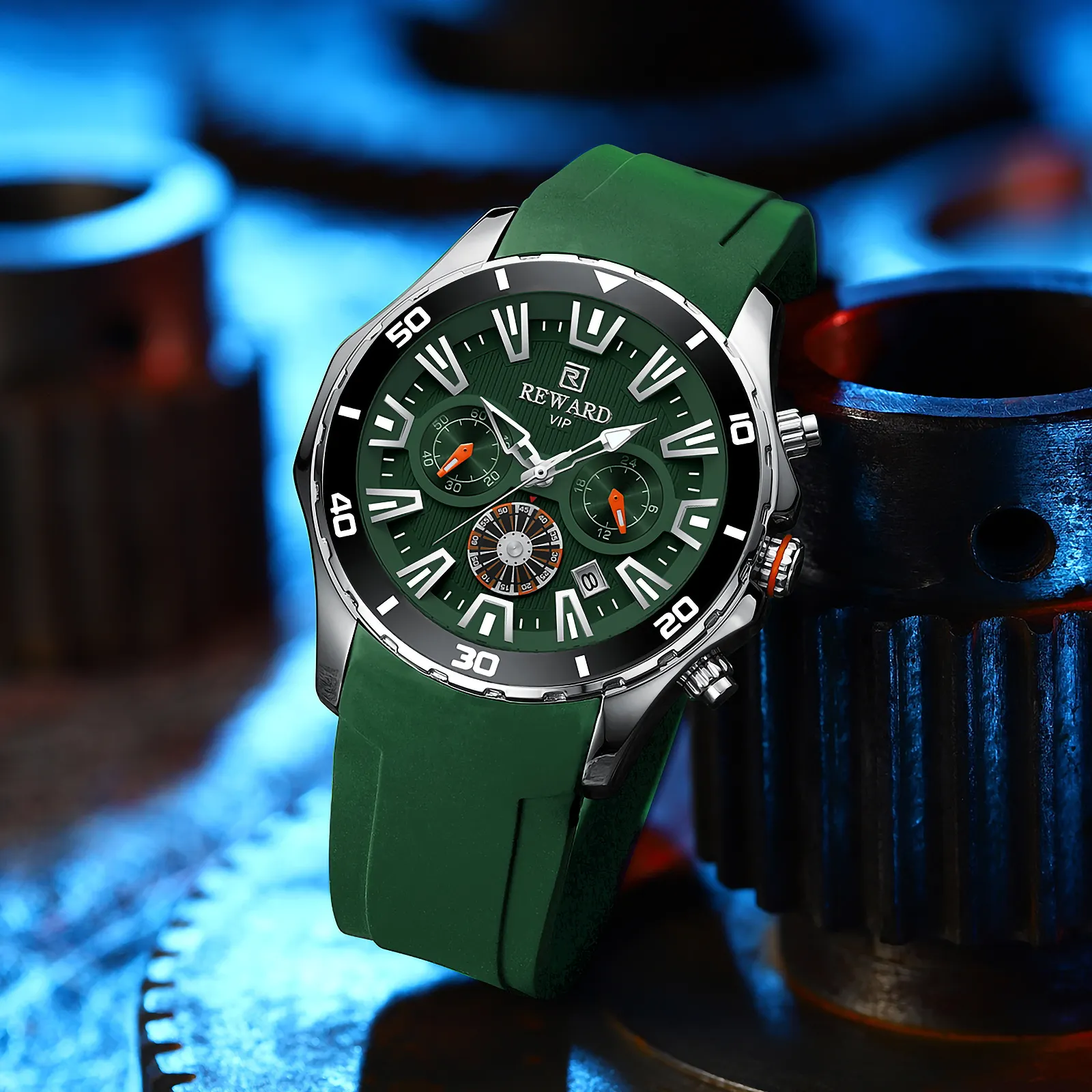 REWARD watch for men cronografo sportivo colorato originale di alta qualità stop orologi al quarzo ragazzi montre pour homme