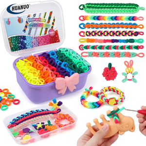 Kit de fabrication de bracelets élastiques en tissu (plus de 1000 pièces) – Loisirs créatifs <span class=keywords><strong>pour</strong></span> filles de 8 <span class=keywords><strong>à</strong></span> 12 ans – Bandes de tissage <span class=keywords><strong>pour</strong></span> <span class=keywords><strong>métier</strong></span> <span class=keywords><strong>à</strong></span> <span class=keywords><strong>tisser</strong></span> – Jouets DIY – Cadeaux d'anniversaire <span class=keywords><strong>pour</strong></span> enfants - Product Image 1