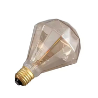 Ampoule LED Vintage Edison, Source de Lumière 110V/220V AC, Culot B22/E26/E27, Filament Plat Droit, Corps en Verre, Décorative Extérieure