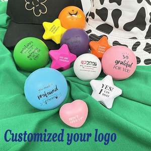 Balles de jouet personnalisées sérigraphiées Balle anti-stress Balles anti-stress arc-en-ciel avec logo - Product Image 4