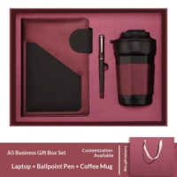 Ensemble de tasses isothermes en acier inoxydable pour ordinateur portable, cadeau promotionnel d'entreprise personnalisé, design moderne et exquis, impression sérigraphique
