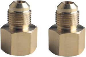 Latón 3/8 "Flare X 1/2" NPT Flare Tube Fitting Acoplamiento Adaptador <span class=keywords><strong>de</strong></span> gas Conector <span class=keywords><strong>de</strong></span> tubería - Product Image 4