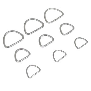 Hebillas de acero inoxidable con forma de D para joyería, bolsos, ropa, accesorios de bricolaje, varios tamaños - Product Image 4