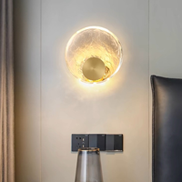Appliques murales en fer de luxe de haute qualité, lampes murales LED modernes à intensité variable pour salon intérieur