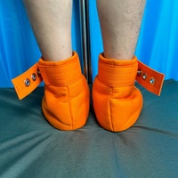 Bottes ABDL verrouillables avec semelles intérieures à rivets métalliques, chaussures de fétichisme Ageplay pour adultes
