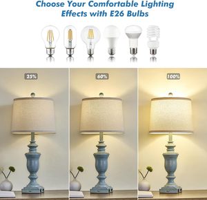 3-kênh thay đổi độ sáng phòng ngủ trang trại Đèn bàn 2 USB + AC ổ cắm Retro nhựa màu xanh mộc mạc cảm ứng ánh sáng cho phòng khách bảng - Product Image 2