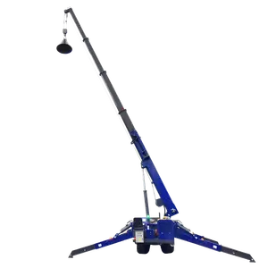 Pequeño presupuesto Gran ganancia Construcción Hidráulica Crawler 3 Ton 5Ton 10 Ton Mini Spider Crane con Fly Jib