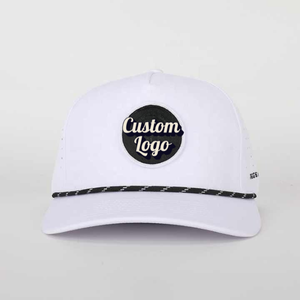 Gorra de Béisbol Deportiva Impermeable con Logotipo Personalizado al por Mayor, Gorra de Golf para Hombre, Gorra de Rendimiento con Orificios Cortados con Láser - Product Image 2