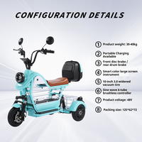 Vélo électrique WindChaser 10 pouces - Batterie au lithium 48V 13-30Ah, moteur sans balais 400W, freins à disque avant/tambour arrière, cadre en acier au carbone, 7 vitesses