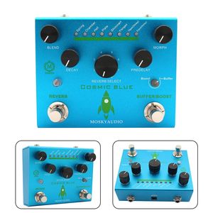 Nouvelle pédale d'effet de guitare électrique Multi Cosmic Blue Reverb pédales de guitare booster de tampon de haute qualité avec sélection de 8 modes DC9V - Product Image 6