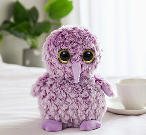 Juguete de peluche de búho del zodiaco de 12 años, muñeco de zoológico de bosque de <span class=keywords><strong>ojos</strong></span> grandes, compañero calmante, alivio del estrés, Material de felpa PP algodón ODM - Product Image 2