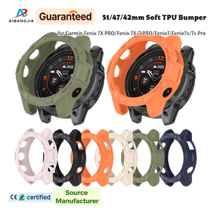 51MM Half Wrap Smart Watch Frame Bumper Cover Smartwatch Funda protectora para Garmin Fenix 7X <span class=keywords><strong>Epix</strong></span> Pro - Product Image 1