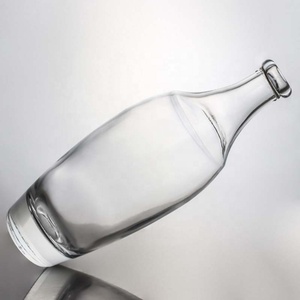 Venta Caliente Botella Redonda Transparente de Vidrio de 500 ml, 700 ml, 750 ml para <span class=keywords><strong>Licor</strong></span>, <span class=keywords><strong>Vodka</strong></span>, Tequila con Tapas - Product Image 3