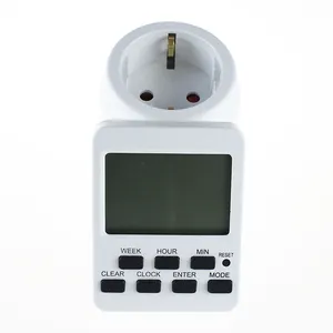 Display LCD Digital 24h listrik Timer Plug soket diprogram Switch Timer catu daya elektronik