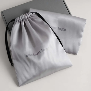 2024 vente en gros personnalisé Double cordon Satin bijoux pochette sac à poussière avec Logo imprimé - Product Image 4