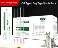 Cathéter urinaire stérile flexible, tube de drainage non traumatique pour le traitement du drainage urinaire de la vessie des animaux (chiens, chats)
