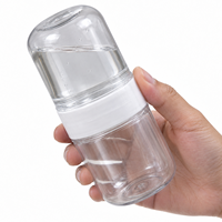 Mini-récipient portable en PET à double compartiment – Contenant hermétique de qualité alimentaire avec couvercle 100 % anti-odeur pour bonbons, noix et voyages
