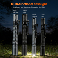 Lampe torche tactique KUAYI en alliage d'aluminium, LED haute luminosité, mini, portable, étanche, pour le camping, avec clip de fixation sur le chapeau