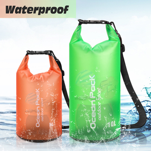 Borsa a secco <span class=keywords><strong>in</strong></span> PVC personalizzata per esterni ultraleggeri e impermeabili, sacco a secco trasparente di dimensioni 2L 5L 10L 15L 20L per campeggio ed escursionismo - Product Image 2