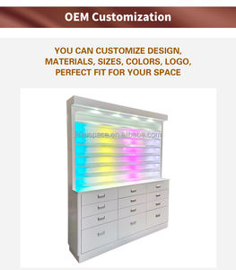 Étagère <span class=keywords><strong>de</strong></span> présentation <span class=keywords><strong>de</strong></span> produits cosmétiques sur pied <span class=keywords><strong>de</strong></span> <span class=keywords><strong>style</strong></span> moderne, taille personnalisée, avec tiroir pour <span class=keywords><strong>salon</strong></span> <span class=keywords><strong>de</strong></span> manucure - Product Image 6