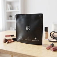 Sacs de maillot de bain imperméables en TPU noir mat pour hommes, avec fermeture éclair, recyclables, écologiques, pour emballage de bikinis, avec logo personnalisé