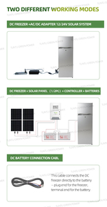 <span class=keywords><strong>Réfrigérateur</strong></span> DC 24V 260L spacieux à haute efficacité <span class=keywords><strong>solaire</strong></span> avec congélateur supérieur, idéal pour les villas isolées en Trinité-et-Tobago - Product Image 5