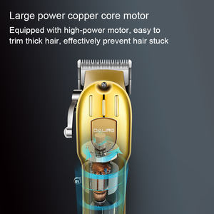 NUEVO Producto <span class=keywords><strong>Daling</strong></span>, Cortadora de Pelo Eléctrica Profesional de Metal Recargable por USB para Hombre, Recortadora de Pelo con Grabado - Product Image 5