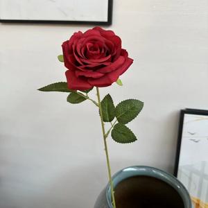 فعالة من حيث التكلفة اصطناعية ساق واحدة ورد زهرة حرير ورد زهور سائبة للمنزل عيد الميلاد التخرج ديكورات الهالوين - Product Image 3
