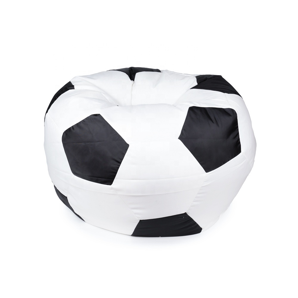 Lazy Corner Bean Bag Chair - Modern Soccer Ball Design